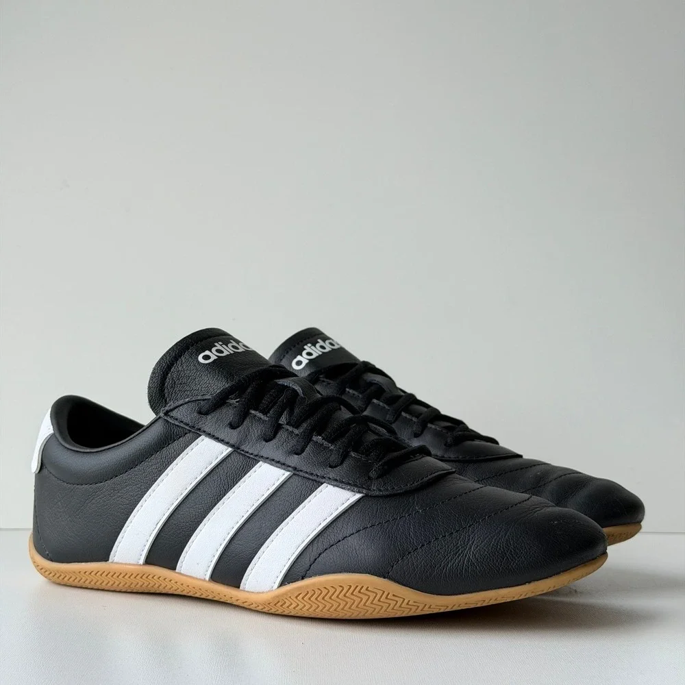 Adidas Grand Court Lo Womens 8 Black Indoor Soccer Athletic‎ Preppy Sneakers
